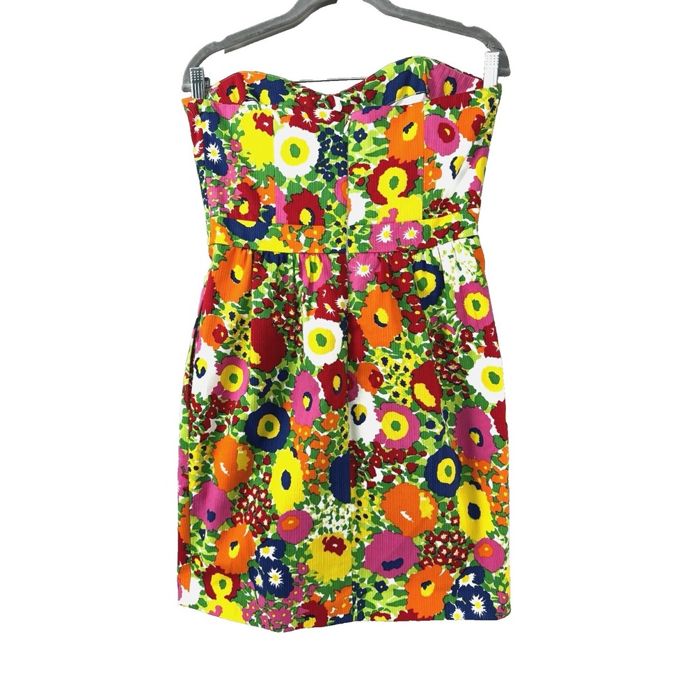 Shoshanna Women 4 Dress Floral Bloomcore Vibrant Pockets Luxury Resortwear Vacay